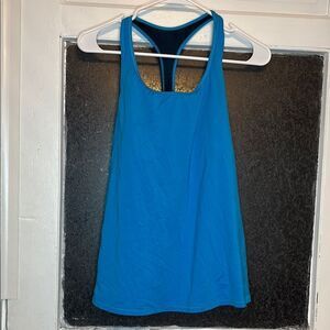 Victoria’s Secret Sport Women's Blue Tank Top with Open Back Size Medium